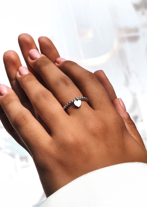 Ring without inserts Silver 925° (rhodium) 001064