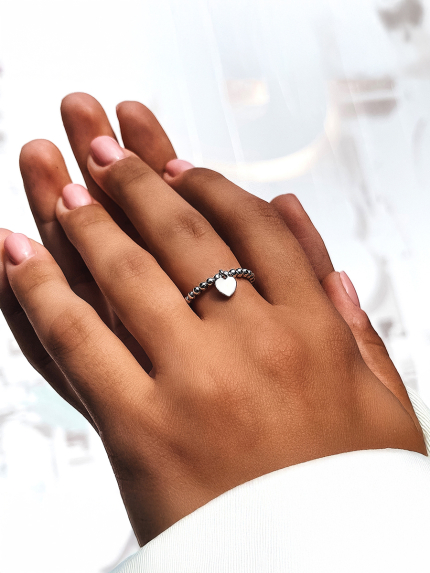 Ring without inserts Silver 925° (rhodium) 001064