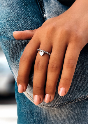 Ring without inserts Silver 925° (rhodium) 001064