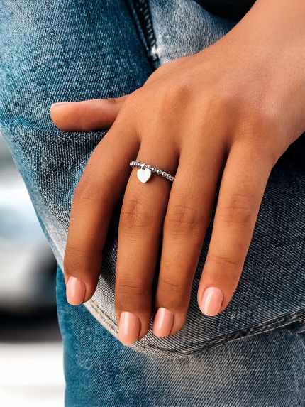 Ring without inserts Silver 925° (rhodium) 001064