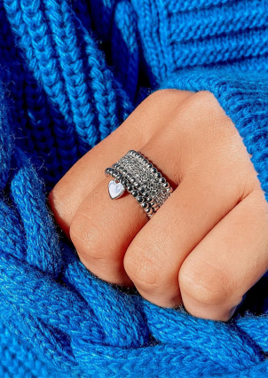 Ring without inserts Silver 925° (rhodium) 001064