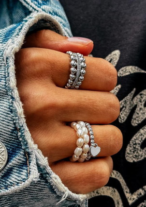 Ring without inserts Silver 925° (rhodium) 001064