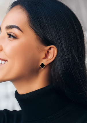 Сережки емаль Срібло 925° золото 375° 000477