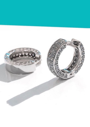 Сережки фіаніт Золото 585° 20158б