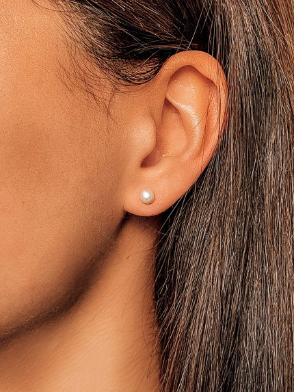 Pearl earrings Silver 925° (rhodium) 201019