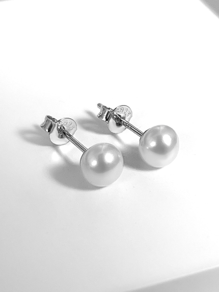 Pearl earrings Silver 925° (rhodium) 201019