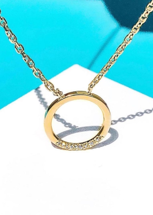 Кольє фіаніт Золото 585° 812125