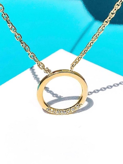 Кольє фіаніт Золото 585° 812125