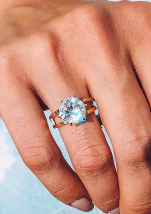 Каблучка фіаніт Срібло 925° золото 375° 001к