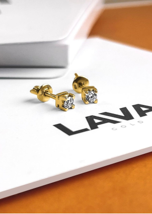 Сережки фіаніт Золото 585° 72134