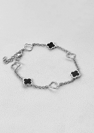 Браслет емаль Срібло 925° (родій) 000681