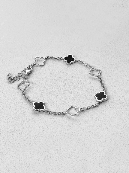 Браслет емаль Срібло 925° (родій) 000681