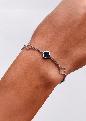 Браслет емаль Срібло 925° (родій) 000681