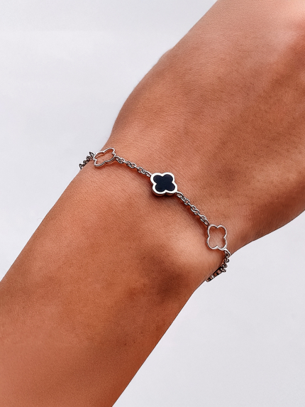 Браслет емаль Срібло 925° (родій) 000681