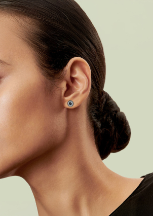 Сережки Swarovski​ Zirconia Срібло 925° (родій) swe03p