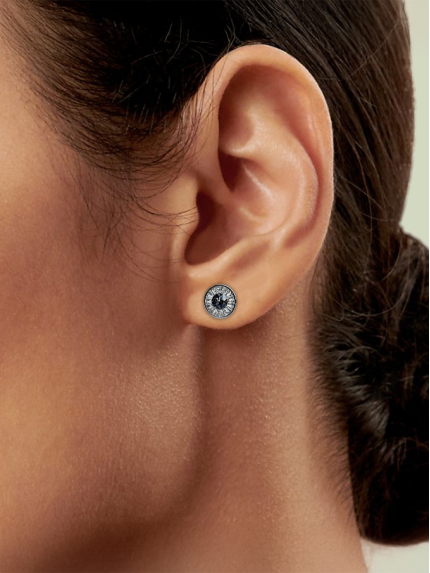 Сережки Swarovski​ Zirconia Срібло 925° (родій) swe03p