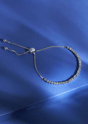 Браслет без вставок Срібло 925° (родій) sb125p3