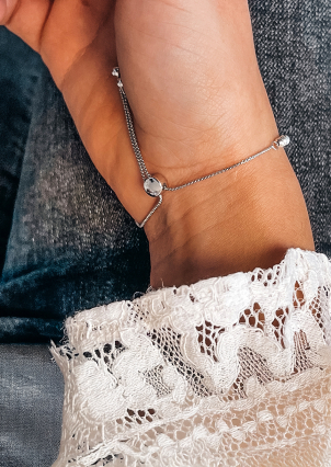 Браслет без вставок Срібло 925° (родій) sb125p3