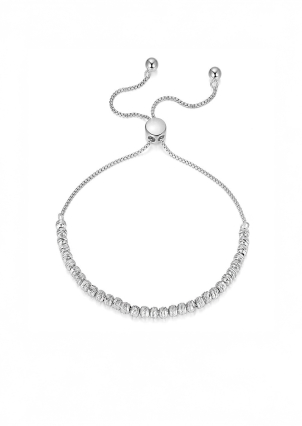 Браслет без вставок Срібло 925° (родій) sb125p3