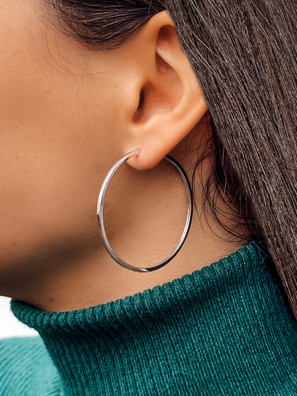 Earrings without inserts Silver 925° (rhodium) 1-5133.0.2