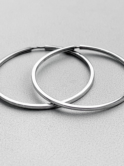 Earrings without inserts Silver 925° (rhodium) 1-5133.0.2