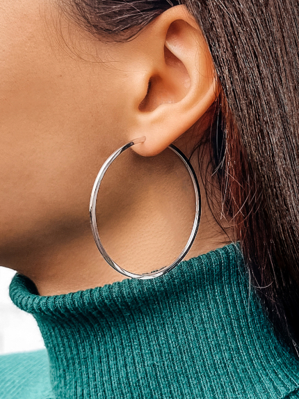 Earrings without inserts Silver 925° (rhodium) 1-5134.0.2