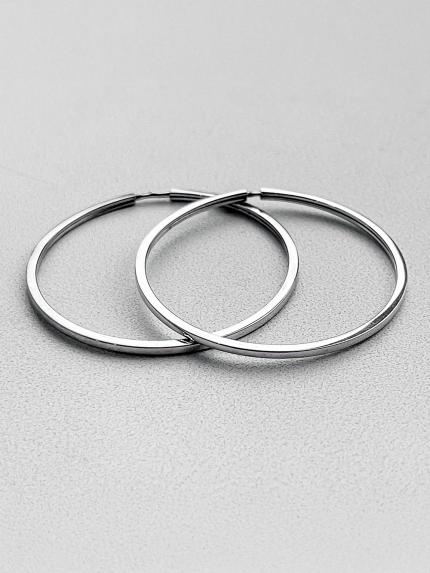 Earrings without inserts Silver 925° (rhodium) 1-5134.0.2