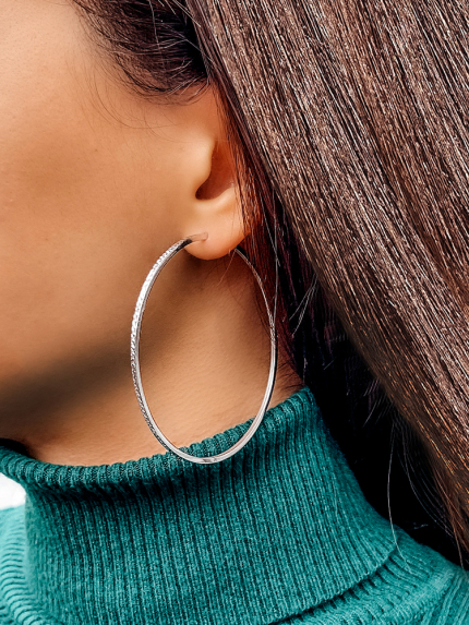 Kolczyki bez wkładek Srebro 925° (rod) 1-5135.0.9