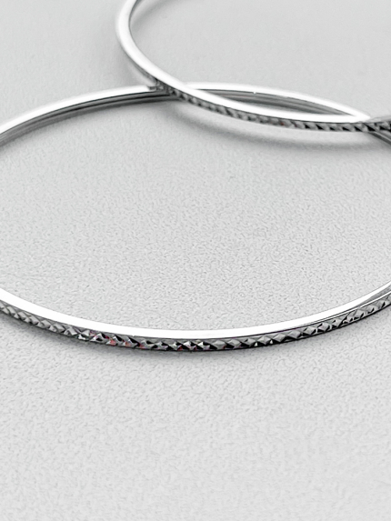 Kolczyki bez wkładek Srebro 925° (rod) 1-5135.0.9