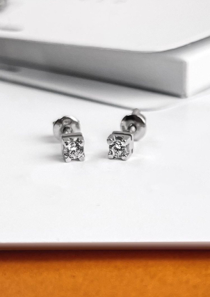 Сережки фіаніт Золото 585° 72134 б