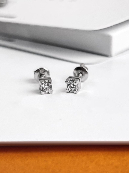 Сережки фіаніт Золото 585° 72134 б