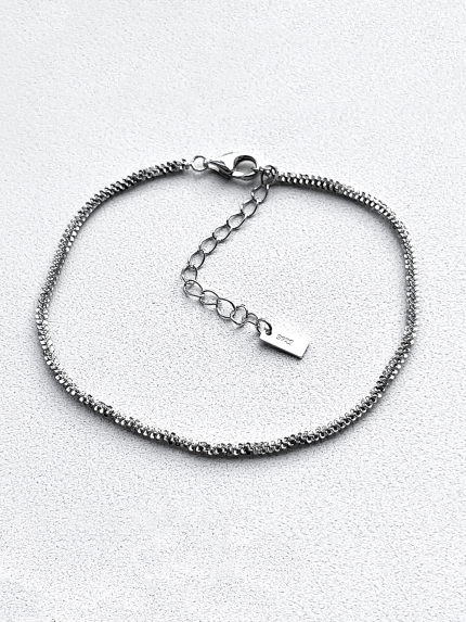 Bransoletka bez wkładek Srebro 925° (rod) sb111