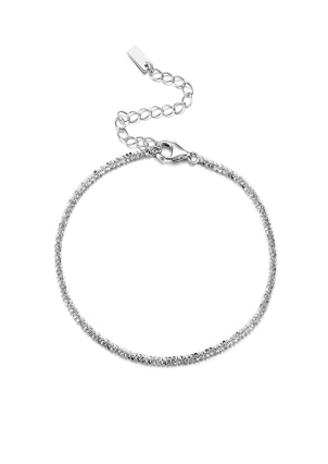 Браслет без вставок Срібло 925° (родій) sb111