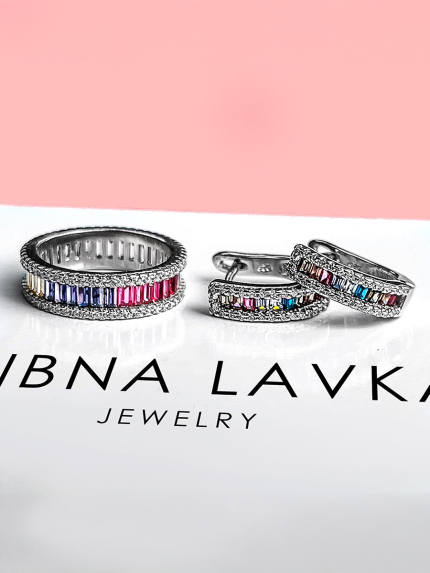 Kolczyki cyjanitowe Srebro 925° (rod) sk2fc/2097