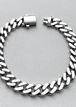 Браслет без вставок Срібло 925° (родій) 661225