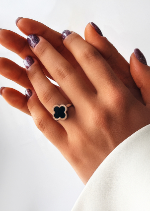 Каблучка емаль Срібло 925° золото 375° 000477