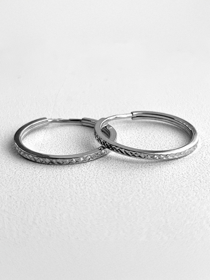 Сережки без вставок Срібло 925° (родій) 1-5131.0.9