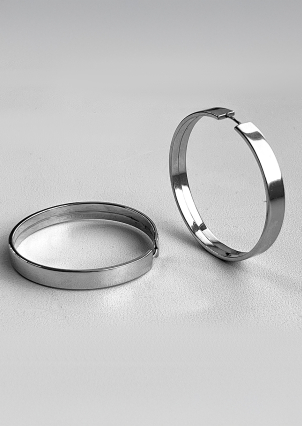 Сережки без вставок Срібло 925° (родій) 1-5109.0.2