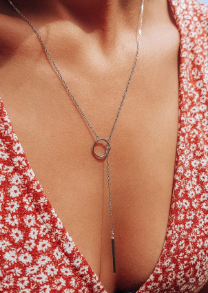 Кольє без вставок Срібло 925° (родій) кл2/803