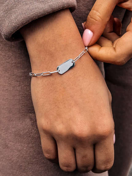 Браслет без вставок Срібло 925° 150052