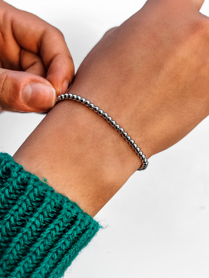 Браслет без вставок Срібло 925° (родій) 150002