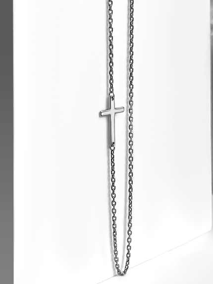 Кольє без вставок Срібло 925° (родій) 8610950