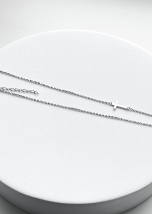 Necklace without inserts Silver 925° (rhodium) 8610950