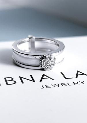 Каблучка Кераміка фіаніт срібло 925°/ ювелірна кераміка 1629б037