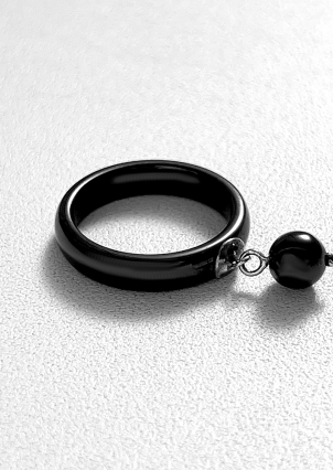 Каблучка Кераміка без вставок срібло 925°/ ювелірна кераміка с1128ч