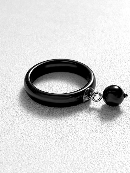 Каблучка Кераміка без вставок срібло 925°/ ювелірна кераміка с1128ч