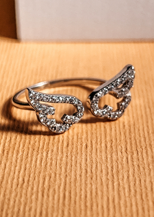 Каблучка фіаніт Срібло 925° (родій) кк2ф/1014