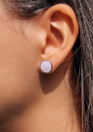 Сережки емаль Срібло 925° (родій) 929022р