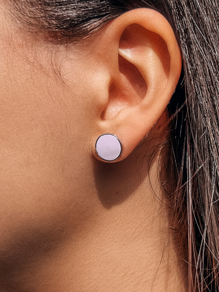 Сережки емаль Срібло 925° (родій) 929022р