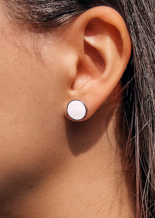 Сережки емаль Срібло 925° (родій) 929022б